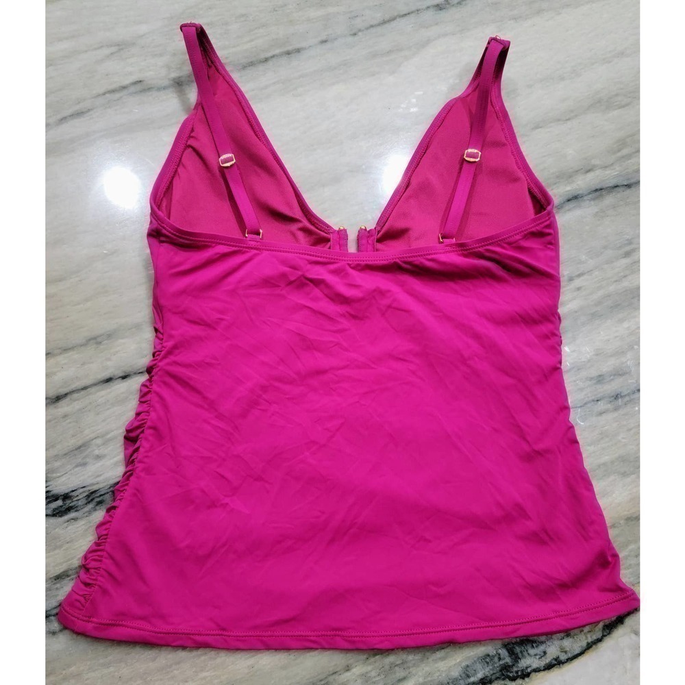 Bleu By Rod Beattie Pink Tankini Top Size 6 - Picture 4 of 10